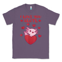 Lavender i love you alotl aolotl valentine's day heart aolotl lover Classic Tee - lanVoArt