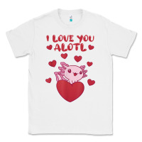 White i love you alotl aolotl valentine's day heart aolotl lover Classic Tee - lanVoArt