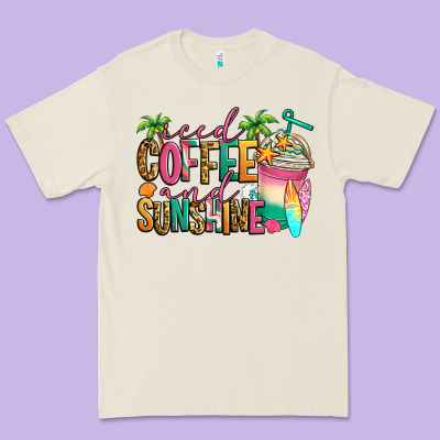 Iced Coffee And Sunshine Summer Premium Tee Designed By Jasminsmagicworld