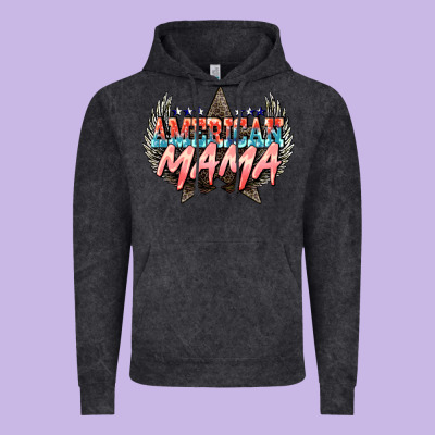 American Mama 4th Of July Vintage Hoodie Designed By Howdyjamesfarm