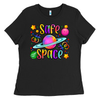 Black safe space Ladies Tee - Artiststas