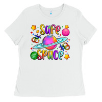 White safe space Ladies Tee - Artiststas