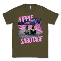 Army Green hippie sabotage aesthetic style photo with text Classic Tee - lanVoArt