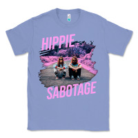 Colony Blue hippie sabotage aesthetic style photo with text Classic Tee - lanVoArt