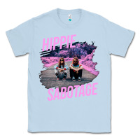 Dusty Blue hippie sabotage aesthetic style photo with text Classic Tee - lanVoArt