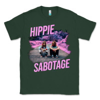 Sports Green hippie sabotage aesthetic style photo with text Classic Tee - lanVoArt