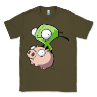Army Green invader zim Classic Tee - lanVoArt
