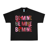 Black Be mine be mine be mine Valentine's Day Urban Heavy Tee - HowdyJamesFarm