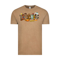 Vintage Coffee Fall Teacher Vintage Tee - NancyCooperArtShop