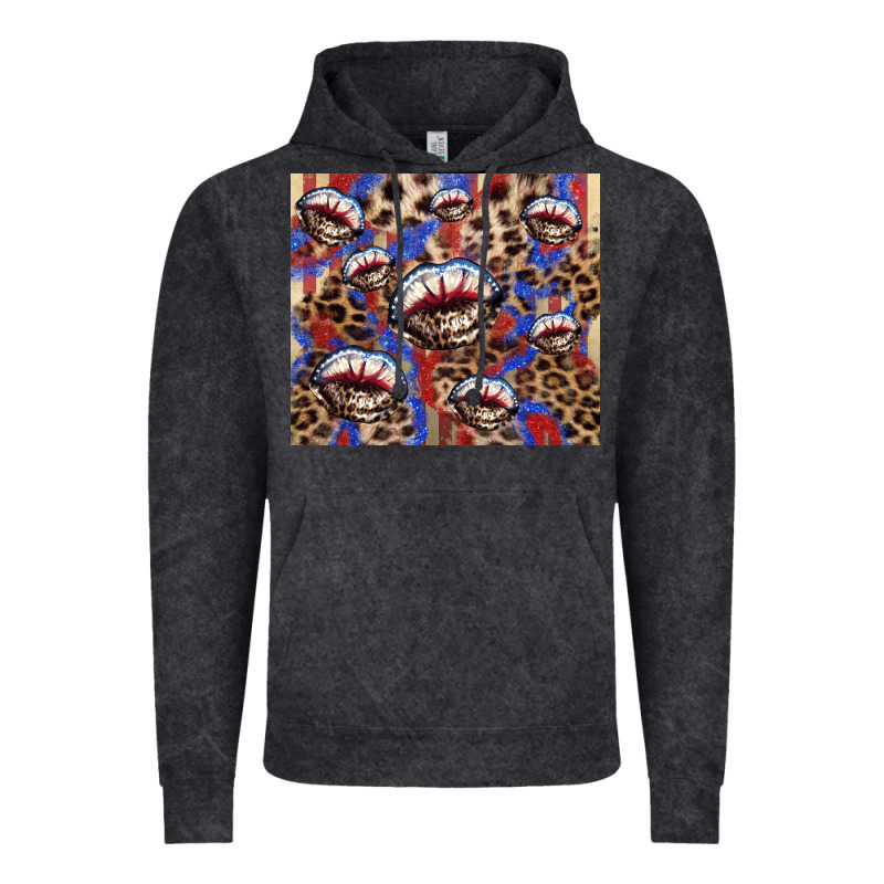 American Flag Lips Leopard  Tumbler Vintage Hoodie by HowdyJamesFarm | Teevron