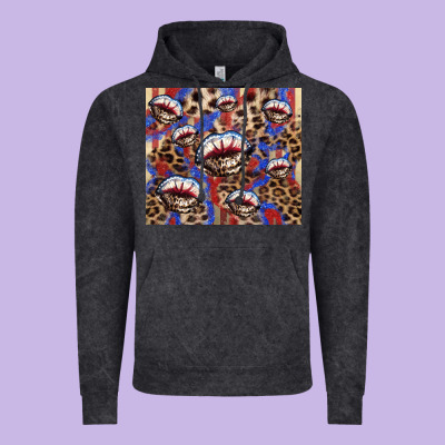 American Flag Lips Leopard  Tumbler Vintage Hoodie Designed By Howdyjamesfarm