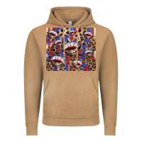 Vintage Camel American flag lips leopard  tumbler Vintage Hoodie - HowdyJamesFarm