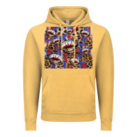 Vintage Mustard American flag lips leopard  tumbler Vintage Hoodie - HowdyJamesFarm