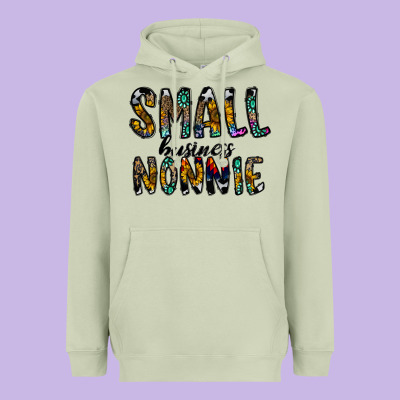 Small Business Nannie Heavyweight Hoodie Designed By Cowhidedigitalart