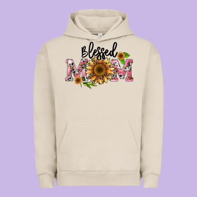 Blessed Mom Urban Hoodie Designed By Barkaloodesign