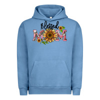 Pigment Pebble Blue blessed mom Urban Hoodie - BarkalooDesign