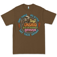 Cacao some things are better left unsaid Premium Tee - Artiststas