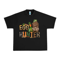 Black Egg hunter with rabbit Easter Day Urban Heavy Tee - HowdyJamesFarm