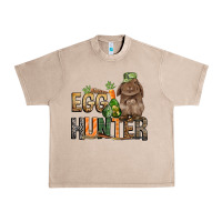 French Oak Egg hunter with rabbit Easter Day Urban Heavy Tee - HowdyJamesFarm
