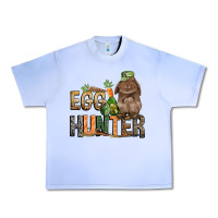 Grape Ice Egg hunter with rabbit Easter Day Urban Heavy Tee - HowdyJamesFarm