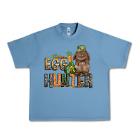 Pebble Blue Egg hunter with rabbit Easter Day Urban Heavy Tee - HowdyJamesFarm