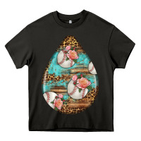 Asphalt american football and western roses teardrop Heavy Core Tee - BundleAndBundleShop