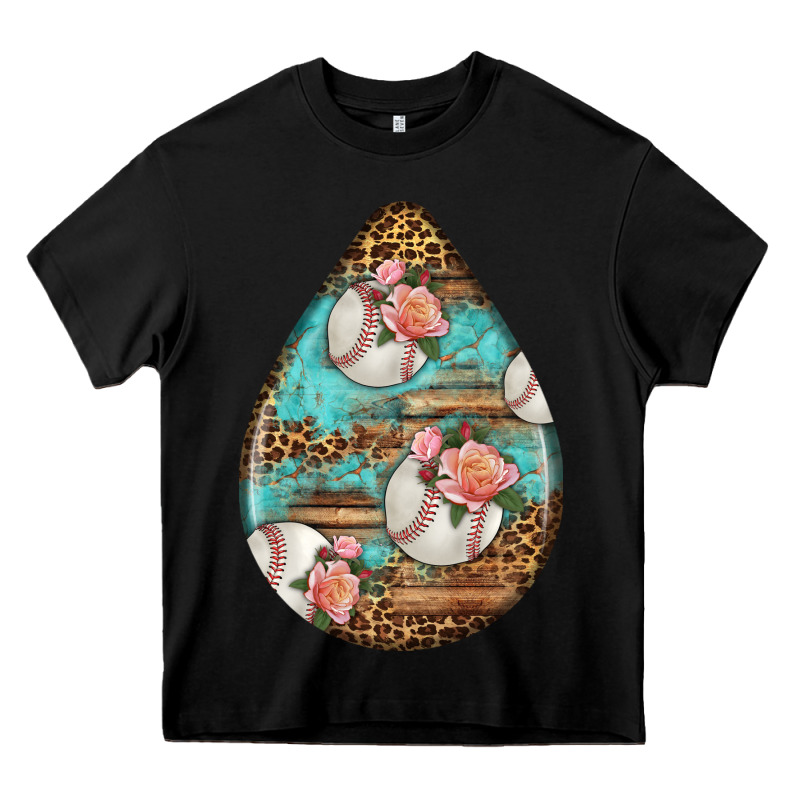 American Football And Western Roses Teardrop Heavy Core Tee by BundleAndBundleShop | Teevron