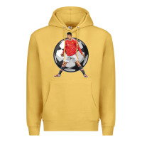 Antique Gold cr7 soccer fan Premium Hoodie - lanVoArt