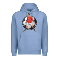 Colony Blue cr7 soccer fan Premium Hoodie - lanVoArt