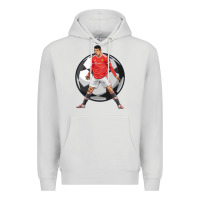 Dove Grey cr7 soccer fan Premium Hoodie - lanVoArt