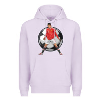 Lilac cr7 soccer fan Premium Hoodie - lanVoArt