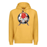 Mustard cr7 soccer fan Premium Hoodie - lanVoArt