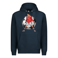 Navy cr7 soccer fan Premium Hoodie - lanVoArt