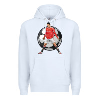 White cr7 soccer fan Premium Hoodie - lanVoArt