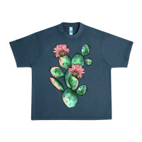 Midnight Navy cactus 5 Urban Heavy Tee - JahusDesignShop