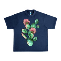 Navy cactus 5 Urban Heavy Tee - JahusDesignShop