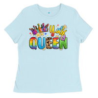 Baby Blue yas queen Ladies Tee - Artiststas