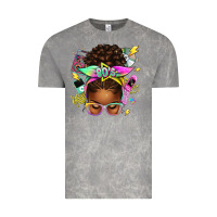 Cloud Rock 80's babe afro messy bun Vintage Tee - texasbilliewilder