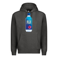 Charcoal Heather aesthetic fiji water Premium Hoodie - lanVoArt