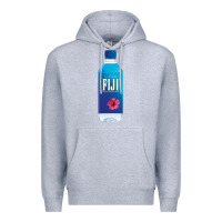 Heather Grey aesthetic fiji water Premium Hoodie - lanVoArt