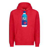 Red aesthetic fiji water Premium Hoodie - lanVoArt