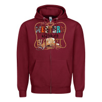 Burgundy My Western Watching Blanket Zipper Hoodie - CowhideDigitalArt