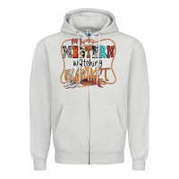 Dove Grey My Western Watching Blanket Zipper Hoodie - CowhideDigitalArt