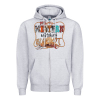 Heather Grey My Western Watching Blanket Zipper Hoodie - CowhideDigitalArt