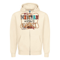 Sandshell My Western Watching Blanket Zipper Hoodie - CowhideDigitalArt