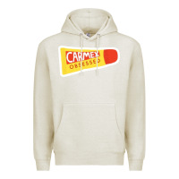 Oatmeal Heather carmex obsessed sticker Premium Hoodie - lanVoArt