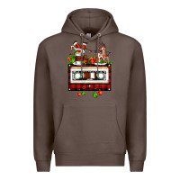 Coffee christmas cassette Premium Hoodie - FaDigitalArtStudio