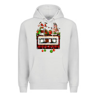 Dove Grey christmas cassette Premium Hoodie - FaDigitalArtStudio