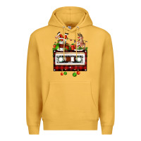 Mustard christmas cassette Premium Hoodie - FaDigitalArtStudio
