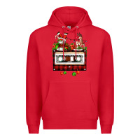 Red christmas cassette Premium Hoodie - FaDigitalArtStudio